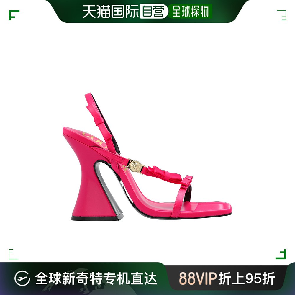 香港直邮Versace Jeans方头高跟凉鞋 76VA3S37ZS185