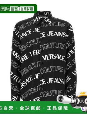 香港直邮versace 范思哲 男士 VI CLOTHING 黑色衬衫 76GAL2R0NS4