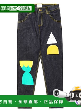 香港直邮bobo choses 女童 印花牛仔裤童装 black黑色 舒适时尚