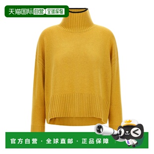 香港直邮Pinko 品高 女士 高领毛衣 105446A3G1 yellow黄色 舒适