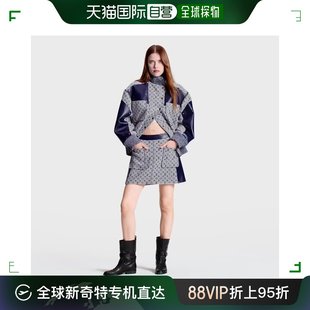 女士monogram 欧洲直邮LOUIS VUITTON 路易威登 提花a字迷你裙