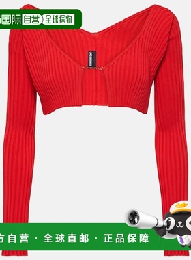 香港直邮Jacquemus 女士 La Maille Pralù 短款针织开衫