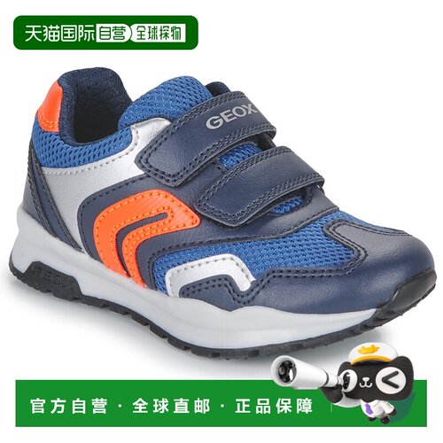 欧洲直邮Geox 男孩鞋 低帮板鞋 海蓝色 冬天 J PAVEL A