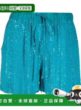 香港直邮p a r o s h 女士 Clear 蓝色短裤 D210552GLARE032