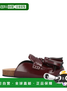 香港直邮J.W. Anderson 女士 Mules 木屐 Red 舒适时尚红色拖鞋