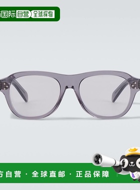 1h可退 香港直邮Celine 思琳 男士 3 圆点飞行员眼镜 grey灰色 舒