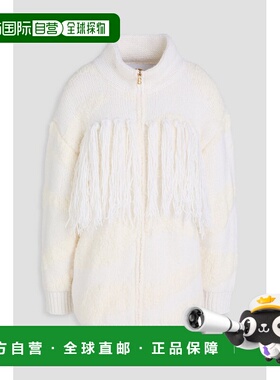 1h可退 香港直邮bogner 博格纳 女士 Jena 流苏嵌花羊毛混纺拉链