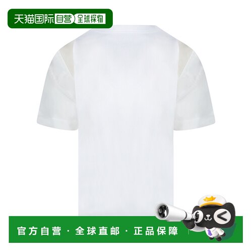 欧洲直邮SACAI 女士T恤 2507913101 SS2025 白色 【付后1h可退】