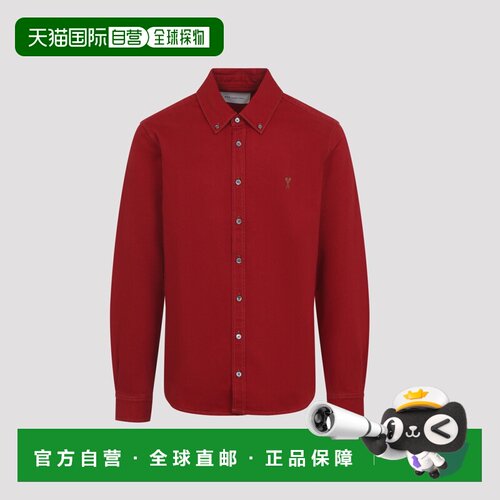 1h可退 欧洲直邮Ami Paris 男士衬衫 USH786DE0133A186 AW2026 红