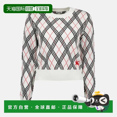 1h可退 香港直邮Burberry 巴宝莉 女士 Pull à carreaux 格纹上