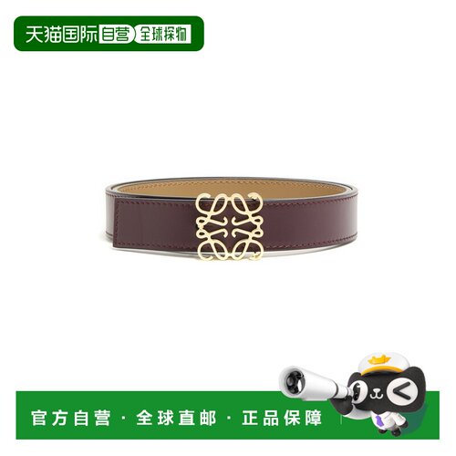 自营欧洲直邮LOEWE罗意威 Anagram女士酒红色/金色支付后1h可退