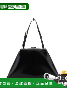 1h可退 香港直邮Prada 普拉达 女士 黑色皮革手袋 1BK016ZO6F0002