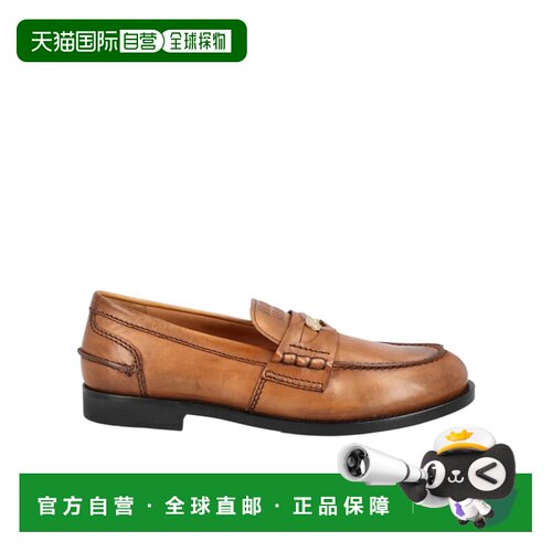 1h可退 香港直邮MIU MIU 女士芭蕾乐福鞋 5D773D537F0046 CO 棕色