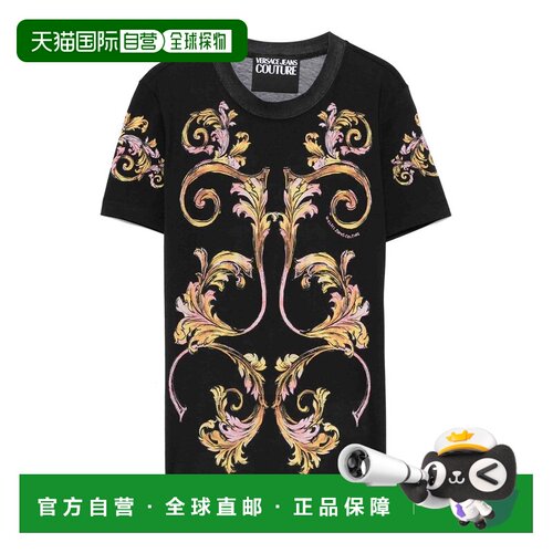 香港直邮VERSACE JEANS 女士T恤 78HAH6P8JS472G89 支付后1h可退