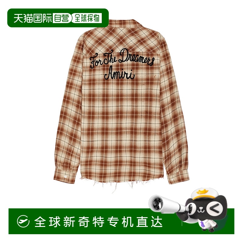 1h可退 香港直邮AMIRI 男士 Shotgun 法兰绒衬衫 AMSTFL1009