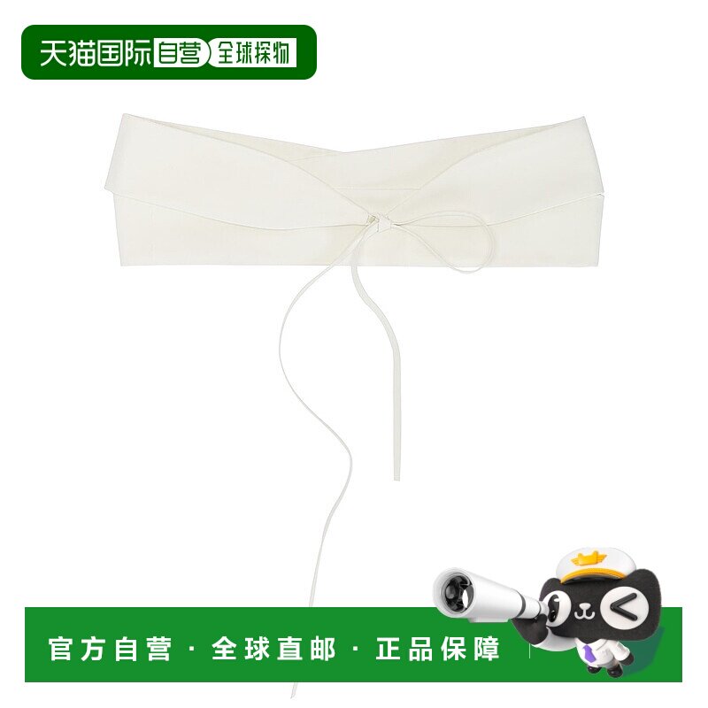 1h可退 香港直邮The Row 女士 宽裹式皮带 W1737L108 white白色