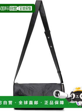 香港直邮Y-3 女士 黑色 Leather Barrel 单肩包 KD0169