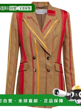 1h可退 香港直邮Gabriela Hearst 女士 Angela 亚麻棉质西装外套