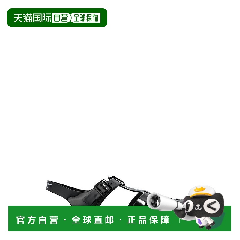 1h可退 香港直邮Off-white 女士 灰白色箭頭扣涼鞋 1001 black黑