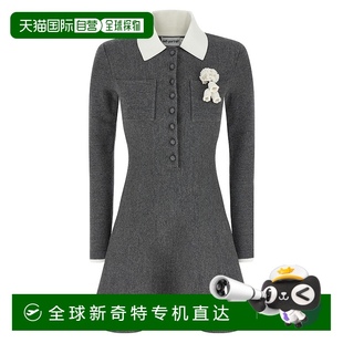 针织连衣裙 1h可退 女士 香港直邮Self AW25010SAGRGREY Portrait