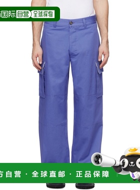 1h可退 香港直邮Marni 玛尼 男士 蓝色工装裤 PUMU0169A1UTC311