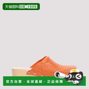 香港直邮Balenciaga 巴黎世家 女士 I Scholl Clog 橙色凉拖(Past