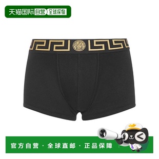 香港直邮Versace AU10326A232741A80G范思哲 黑色徽标logo内裤