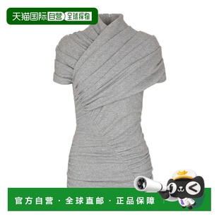 女装 针织衫 FF0ALB05JL17 垂坠棉质针织上衣短袖 香港直邮Balmain