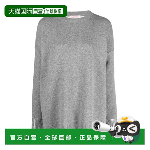 Valentino 水钻缀饰毛衣 BKC47Y83B长袖 【付后1h可退】