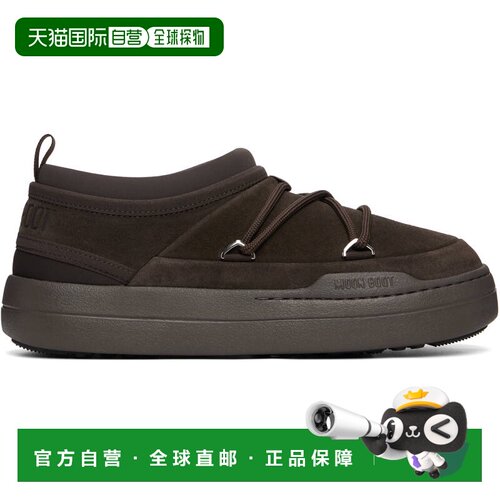 1h可退 香港直邮moon boot 月亮靴 男士 棕色 Park Icon Suede 乐