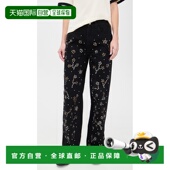 香港直邮SEA 铆钉牛仔裤 海洋 1h可退 女士 Etta black黑色 舒适