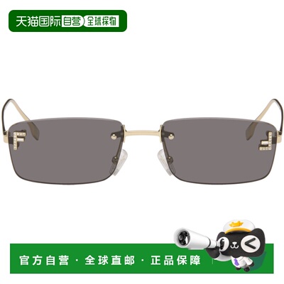 香港直邮Fendi 芬迪 男士 金色 First Crystal 太阳镜 FE4172USM5