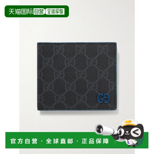 香港直邮Gucci 古驰 男士 蓝色里层GG双折钱包 768243FACQC