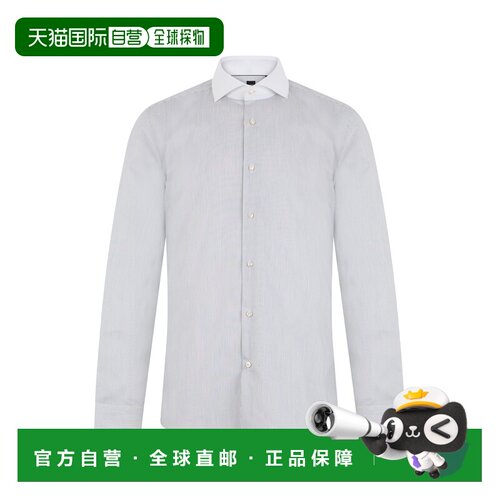 香港直邮BOSS 男士衬衫 50567319001 AW2026 灰色 Striped shirt