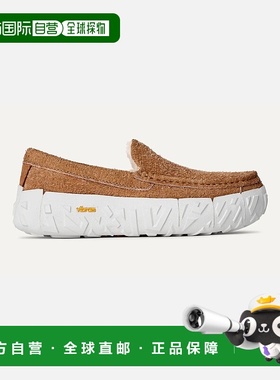 自营欧洲直邮UGG Ascot男士羊毛栗色厚底一脚蹬拖鞋