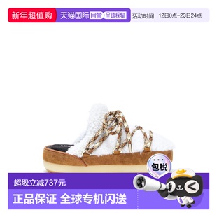 1h可退 香港直邮moon boot 月亮靴 男士 毛羊皮凉拖 14601100001