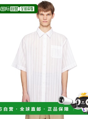 香港直邮Givenchy 纪梵希 男士 白色条纹衬衫 BM60ZZ15EJ