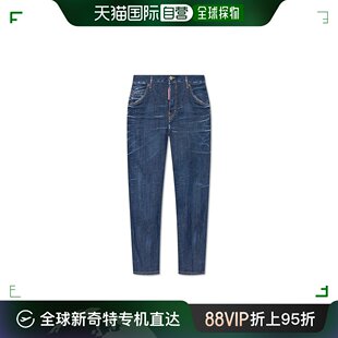 做旧直筒七分牛仔裤 香港直邮Dsquared2 二次方 女士 S75LB0820S3