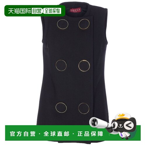 1h可退 香港直邮Gucci 古驰 女士 Maxi Buttons背心 846442ZAS46
