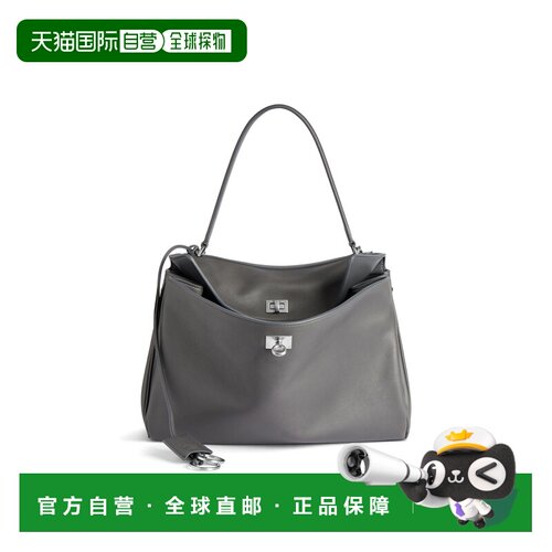 自营欧洲直邮Balenciaga巴黎世家 Rodeo女士灰色可拆钥匙扣中号手