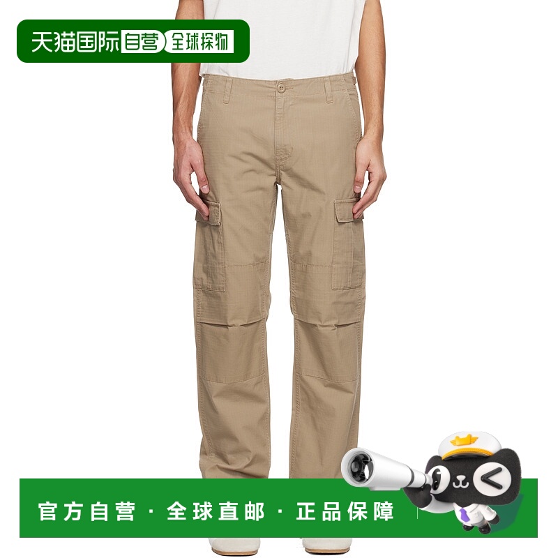 1h可退 香港直邮CARHARTT WIP 男士 驼色 Aviation 工装裤 I03246