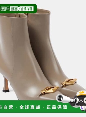 1h可退 香港直邮Jimmy Choo 周仰杰 女士 Ryker 70 皮质短靴女鞋