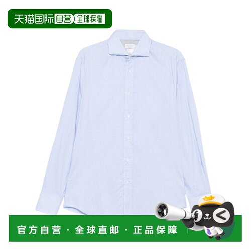 1h可退 香港直邮Brunello Cucinelli 翻领长袖衬衫 MY6461718男装