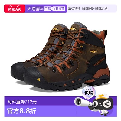 1h可退 香港直邮keen 男士 Pittsburgh 柔软鞋头靴子  舒适时尚