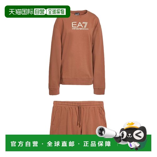 1h可退 香港直邮Ea7 女士 Outfit 运动运动装 brown棕色 舒适时尚