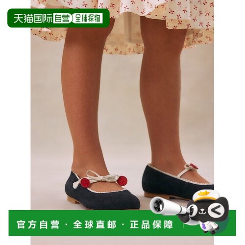 自营欧洲直邮Bonpoint小樱桃 Emilda蝴蝶结婴儿鞋