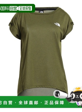 1h可退 香港直邮the north face 北面 女士 T恤 green绿色 舒适时