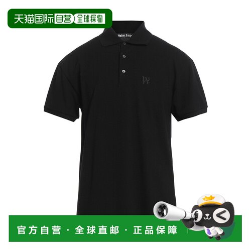 香港直邮Palm Angels 棕榈天使 男士 Polo衫 black黑色 舒适时尚