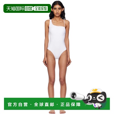 1h可退 香港直邮MaxMara 麦斯玛拉 女士 白色 Jersey One-Shoulde