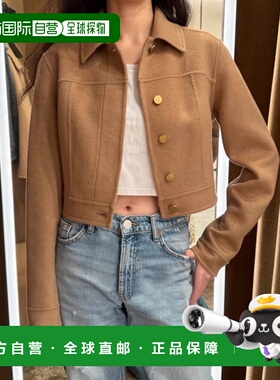 1h可退 香港直邮MaxMara 麦斯玛拉 女士 衬衫 FOGLIA brown棕色